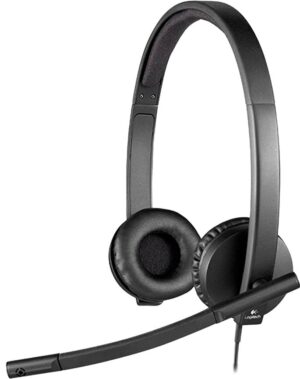 Headset Stereo Logitech H570e 981-000574 USB - Negro