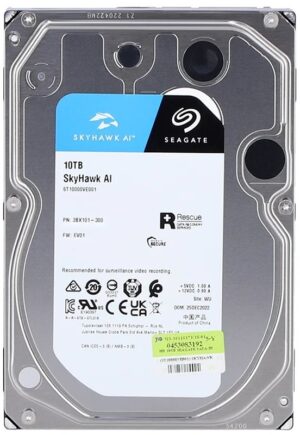 Disco Interno Seagate 3.5" Skyhawk 10TB SATA 6.0Gb/s - ST10000VE001