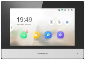 Monitor Vídeo Portero Hikvision DS-KH6320-WTE1 Pantalla de 7"