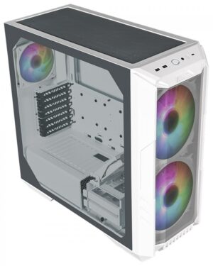 Gabinete Gaming Cooler Master HAF 500 Homecoming Classic (Sin Fuente) Blanco