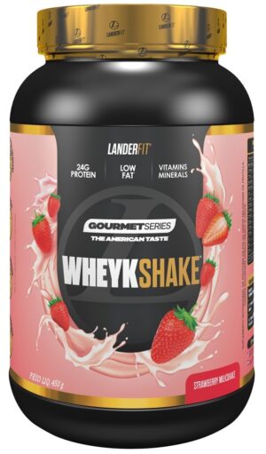 Landerfit Wheykshake Gourtmet Series Strawberry Milkshave (450g)