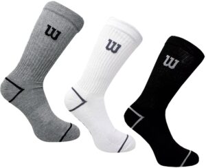 Medias Wilson C5871 Calceta Cab Gris/Blanco/Negro (3 Pares)