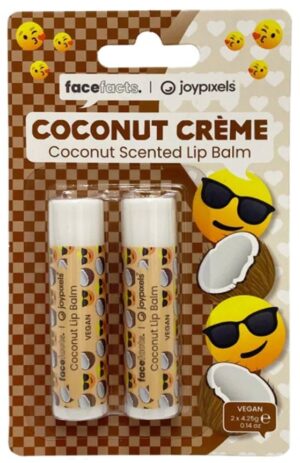 Protector labial Face Facts Joypixels Coconut Créme (2 x 4.25g - 2 Unidades)