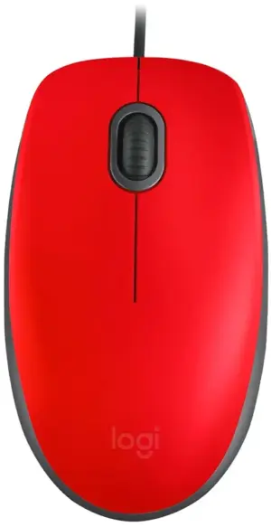 Mouse Alámbrico Logitech M110S Silent 910-006755 Red