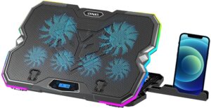 Soporte con Cooler para Notebook de hasta 17" Sate A-CP45 RGB USB