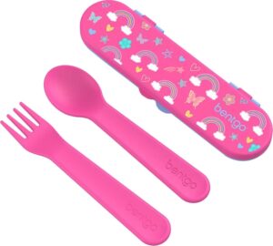 Kit Cubierto Animal Fun Unicórnio Buba - BGKDUTPL-RBO Rainbows and Butterflies