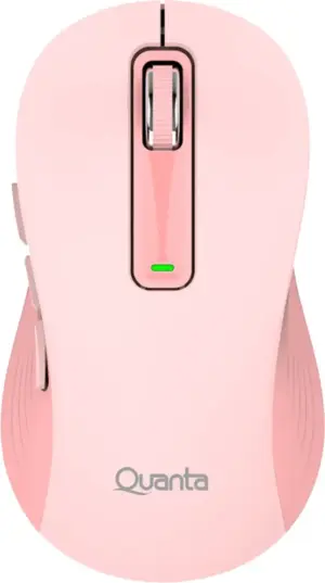 Mouse Óptico Quanta QTMOI40 Inalámbrico Click&Go Rosado