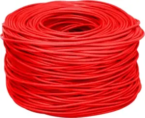 Cable de Red Iuron Owire CAT5E UTP 24AWG CCAH Rojo 305 [metros]