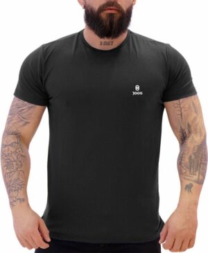 Camiseta Joog Weave Poliéster Small Logo Negra Masculina