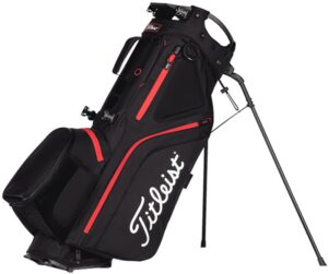 Bolsa de Golf Titleist TB21SX6-006 Hybrid 5 Stand Bag Black/Black/Red