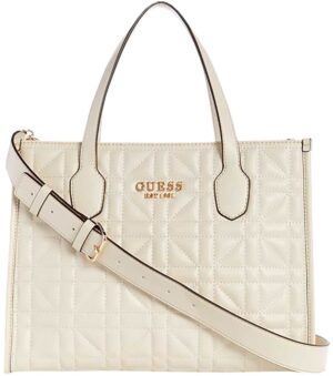 Bolsa Guess QG866522 Silvana Femenina - Stone