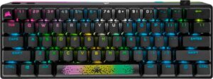 Teclado Corsair Gaming K70 RGB Negro (inalámbrico) - Inglés
