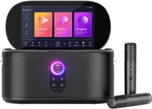 Speaker de Karaoke Joog Shell S1 180W Pantalla 10,1" 2x Micrófonos inalámbricos
