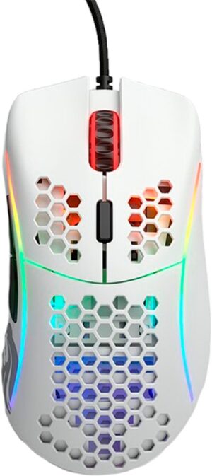Mouse Gamer Glorious MODEL D- RGB - Glossy White (Con cable)