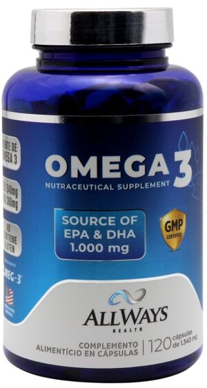 Allways Health Omega 3 Epa & Dha 1000MG (120 Cápsulas)