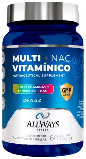 Allways Health Multi + Nac Vitaminico 550MG (60 Capsulas)