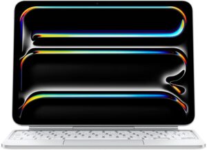 Apple Magic Keyboard para iPad Pro 11 (M4) Inglés MWR03LL A2975 Blanco (iPad no incluido)