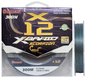 Hilo Multifilamento Sumax Scorpion Braid X12 0,32mm 70lb 300m