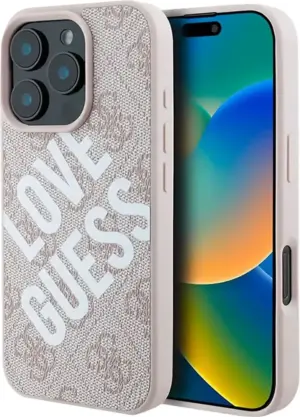 Funda Guess para iPhone 16 Pro Max GUHMP16XP4PLGWP - Pink