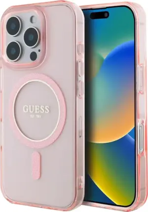 Funda Guess para iPhone 16 Pro Max GUHMP16XHFGEREP - Pink