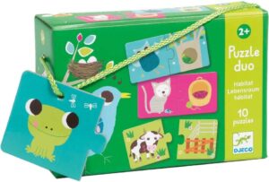 Rompecabezas Duo Habitat Djeco (10 piezas) DJ08164