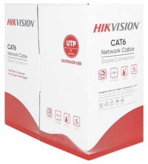 Cable de Red UTP Hikvision DS-1LN6OUSPE CAT6 Network 305m Negro