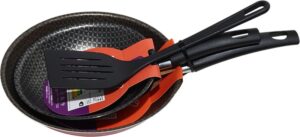 Sartén Multiflon 16/20 cm + Espátula - Rojo