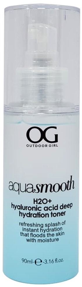 Tónico Facial Outdoor Girl Aqua Smooth hyaluronic - 90mL