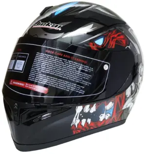 Casco para Moto Jiekai JK-316-1 Black/White - (Dark Visor)