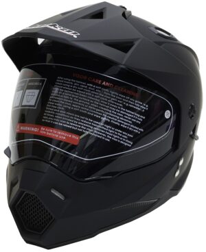 Casco para Moto Jiekai JK-802 Matt Black - (Dark Visor)