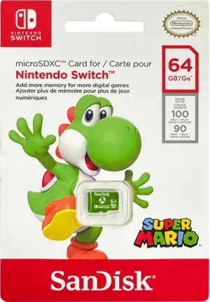 Memoria Sandisk MicroSDXC Nintendo Switch 64GB 100MB/s