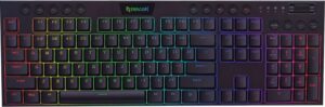 Teclado Gaming Redragon Horus K618-RGB Negro (Inglés - 3 Modos) Switch Rojo