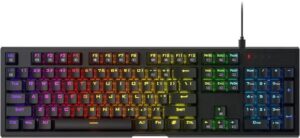 Teclado Gaming Redragon Argo Mechanical K670-RGB Negro (Ingles Alámbrico) Switch Rojo