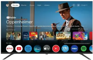 Smart TV LED JVC 65" LT-65KM548 4K UHD Bluetooth/WiFi/GoogleTV