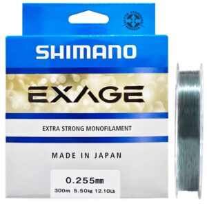 Tanza Monofilamento Shimano Exage EXG30025 12.10lb 0.255mm 300m - Gris