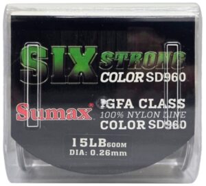 Tanza Monofilamento Sumax 6X Strong SD-960 0,26mm 15lb 600m Green