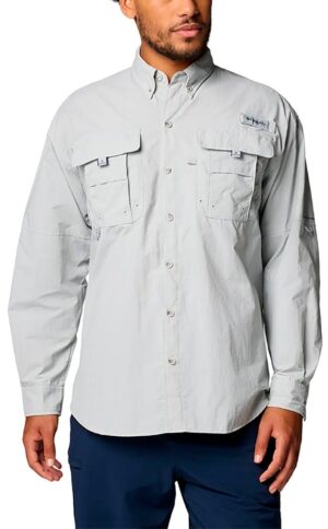 Camisa Columbia Bahama II 1011621-018 Cool Grey - Masculina