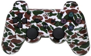 Control Inalámbrico Play Game Doubleshock para PS3 - Camo White Brown Green