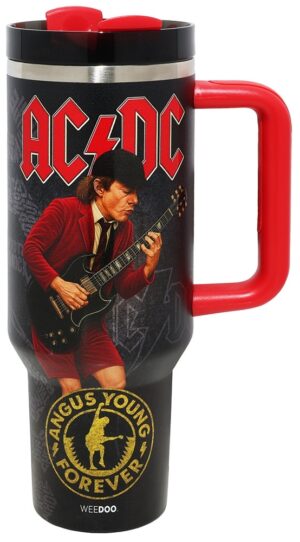 Vaso Térmico Weedoo AC/DC Angus Young Forever (1.2L) Black/Red