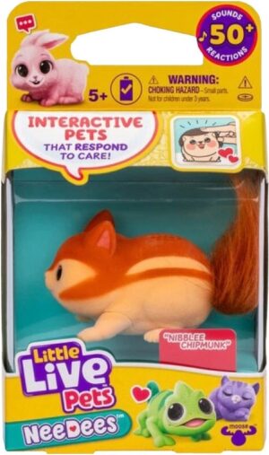 Nibblee Chipmunk Litle Live Pets Needes Moose - 26653
