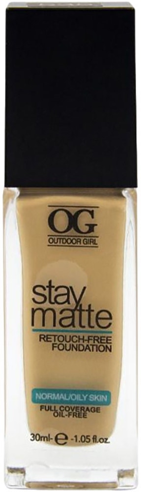 Base liquida Outdoor Girl Stay Matte 420 Nude Beige - 30mL