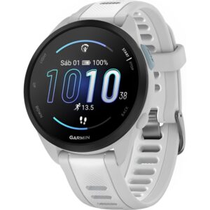 Reloj Smartwatch Garmin Forerunner 165 Music - Mist Gray/Whitestone (010-02863-31)