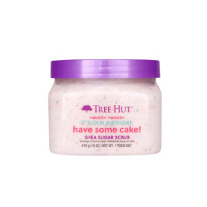 TREE HUT ITS OUR BIRTHDAY HAVE SOME CAKE SHEA SUGAR SCRUB 510G
